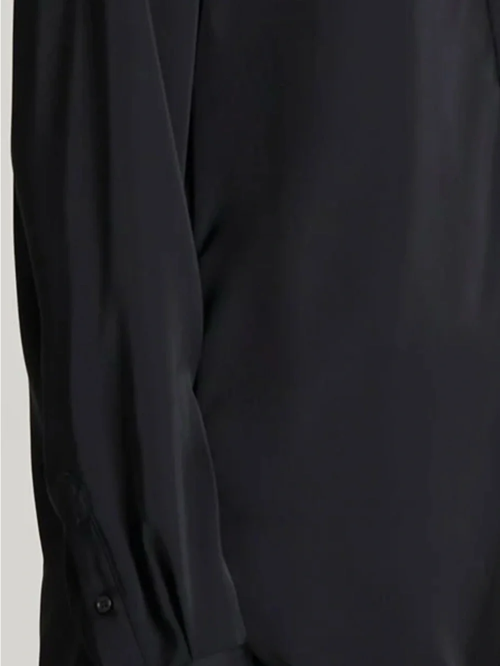 Maison d'Amélie Black Satin Top with Branded Tag